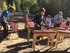 Children's Marimba Band performing on August 11th 2015