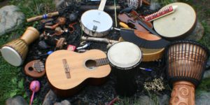 Acoustic Jam Circle at the Spencer Creek Market on June 25th