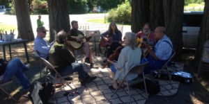 Acoustic Jam Circle at the Spencer Creek Market on June 23rd