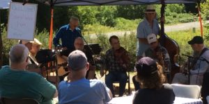 Sorrel Way Jam performs at the Spencer Creek Growers Market in July 2018